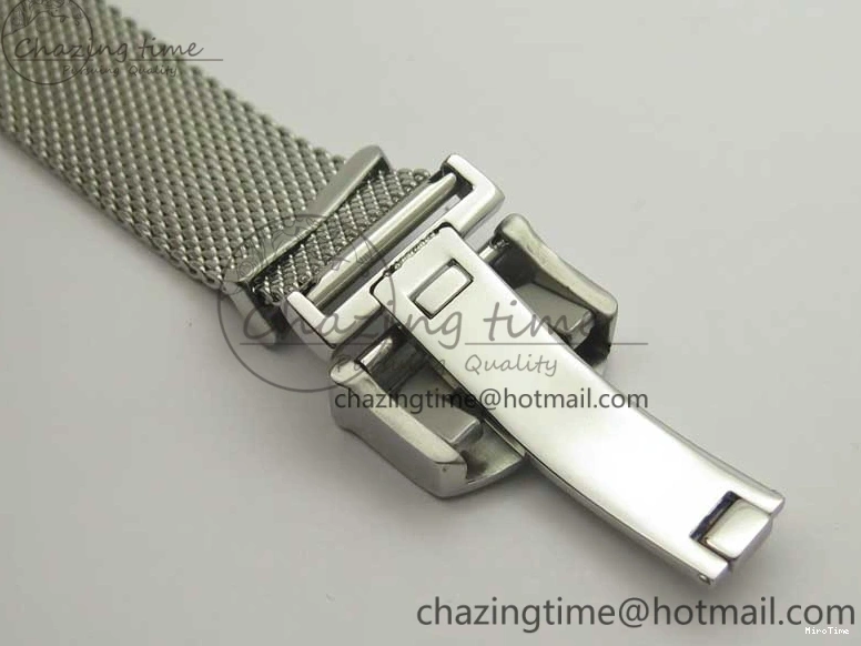 MIROTIME 0405 FastDry Portofino IW356501 SS V3 MK 1:1 Best Edition Black Dial On SS Mesh Bracelet MIYOTA 7195